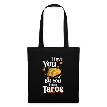 Taco Food Latino Burrito - Tote Bag - black - Front