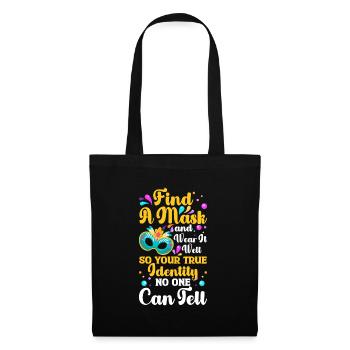 Fête masquée Stranger - Sac en tissu - noir - Devant