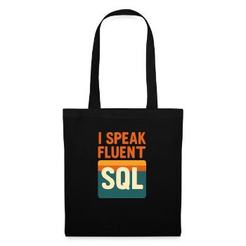 I speak SQL - Tote Bag - black - Front