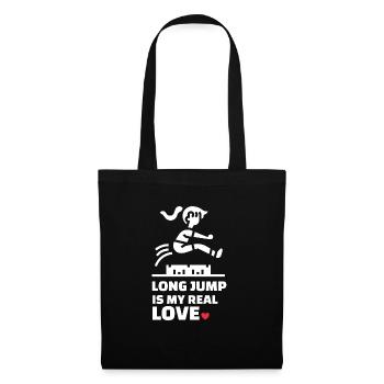 I love long jump - Tote Bag - black - Front