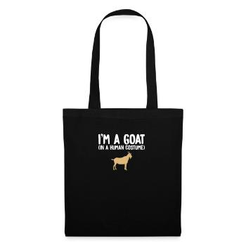 Je suis une chèvre dans un costume humain - Sac en tissu - noir - Devant