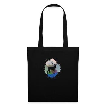 nature,nature,deer,trees,mountains,landscape,forest - Tote Bag - black - Front