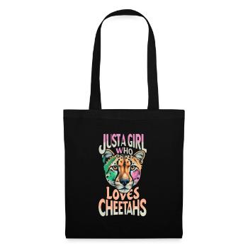 Just A Girl Who Loves Cheetahs Cheetah - Tote Bag - black - Front
