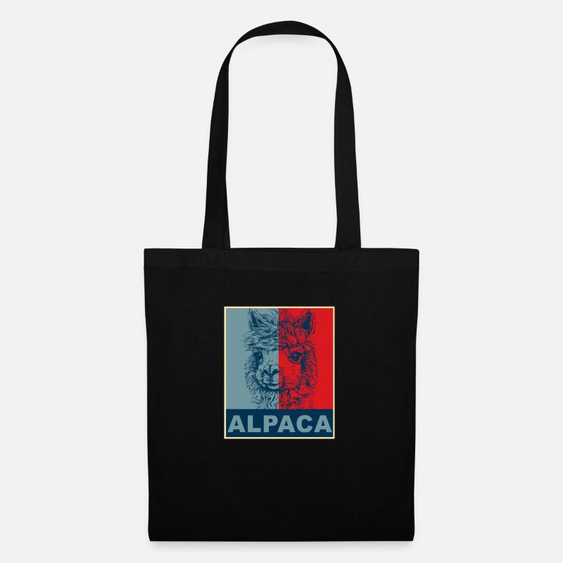 Alpaka Alpaca - Stoffbeutel - Schwarz