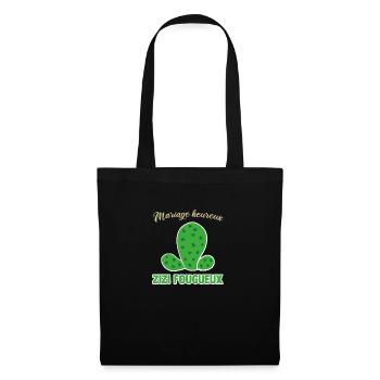 mariage heureux zizi fougueux evg futur marié - Sac en tissu - noir - Devant