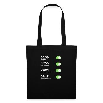 Reveil en chanson - Sac en tissu - noir - Devant