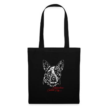 Chien de berger australien chien chien wilsigns chien de berger - Sac en tissu - noir - Devant