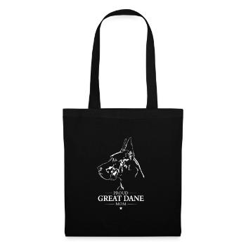 Great Dane Mom Dog Dog Great Dane Wilsigns - Tote Bag - black - Front