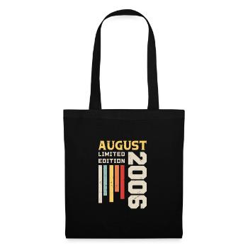 Août 2006 - Cadeau anniversaire Août 2006 Août - Sac en tissu - noir - Devant