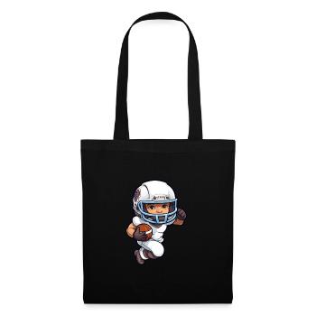 Touchdown Champion : le talent du football en action - Sac en tissu - noir - Devant