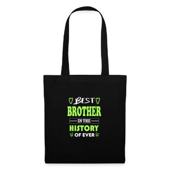 Best Brother Bester Bruder for Ever für immer - Stoffbeutel - Schwarz - Vorne