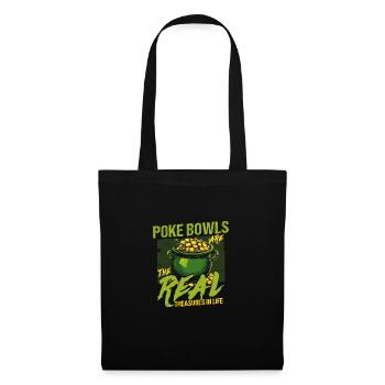 Poke Bowls Are The Real Treasures St Patricks Day - Tote Bag - black - Front
