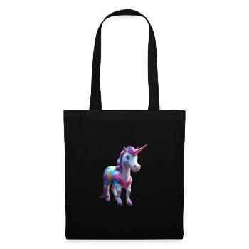 Rainbow Mane Unicorn Tee - Tote Bag - black - Front