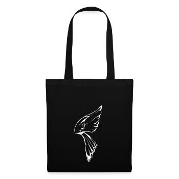 Dragonfly Wing white - Tote Bag - black - Front