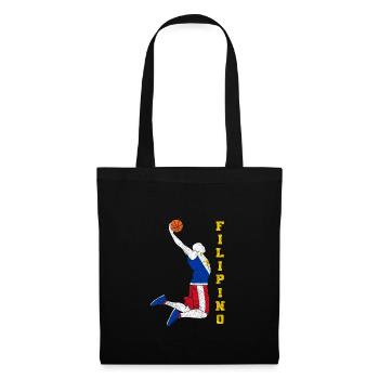 Philippines Filipino Flag Basketball I Gift - Tote Bag - black - Front