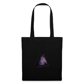 space triangle - Stoffbeutel - Schwarz - Vorne