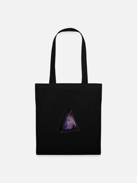 space triangle - Stoffbeutel - Schwarz