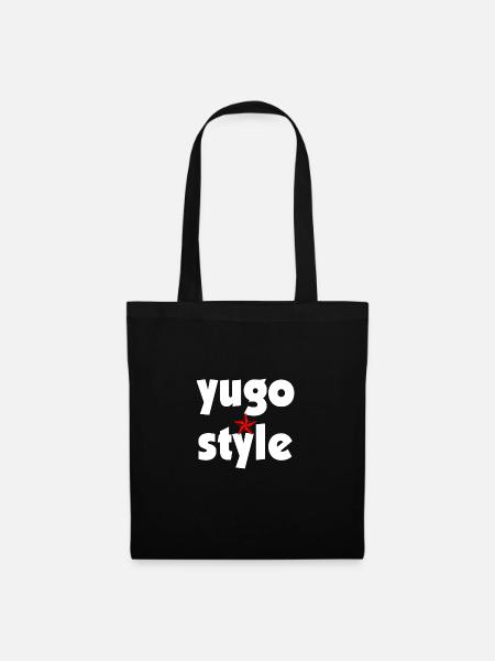 yugo style - sista - united style of Balkan - Stoffbeutel - Schwarz