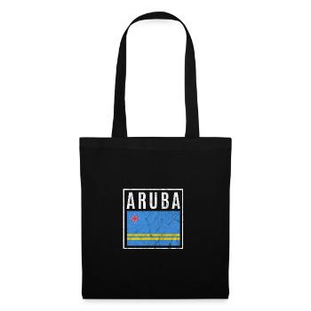 Aruba - Stoffbeutel - Schwarz - Vorne