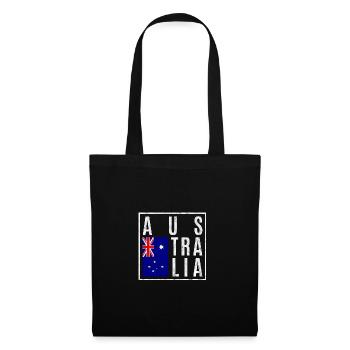 Australien - Stoffbeutel - Schwarz - Vorne