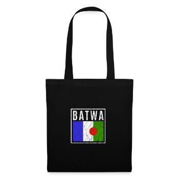 Batwa - Sac en tissu - noir - Devant