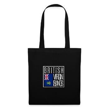 Îles Vierges britanniques - Sac en tissu - noir - Devant