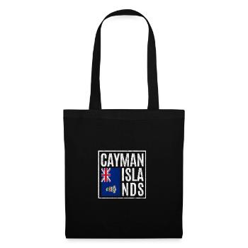 Îles Caïmanes - Sac en tissu - noir - Devant