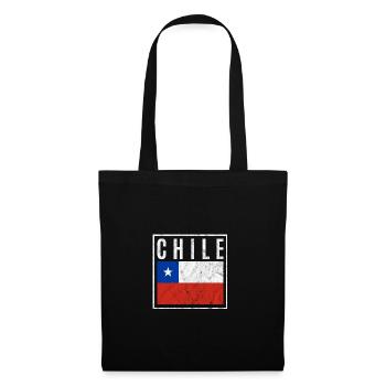 Chile - Stoffbeutel - Schwarz - Vorne