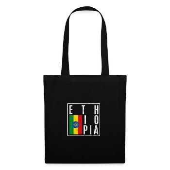 Éthiopie - Sac en tissu - noir - Devant