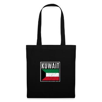 Kuwait - Stoffbeutel - Schwarz - Vorne
