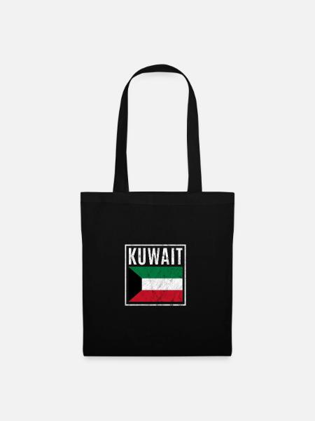 Kuwait - Stoffbeutel - Schwarz