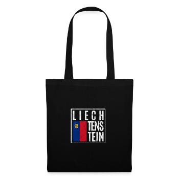 Liechtenstein - Stoffbeutel - Schwarz - Vorne
