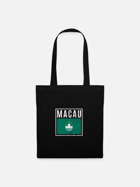 Macau - Stoffbeutel - Schwarz