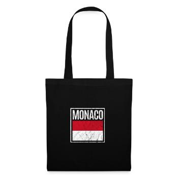 Monaco - Stoffbeutel - Schwarz - Vorne