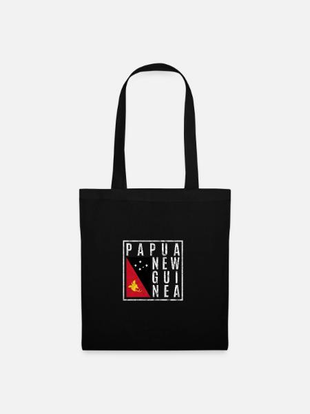 Papua-Neuguinea - Stoffbeutel - Schwarz