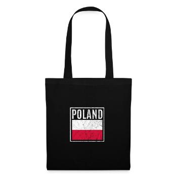 Pologne - Sac en tissu - noir - Devant