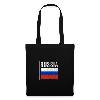 Russie - Sac en tissu - noir - Devant