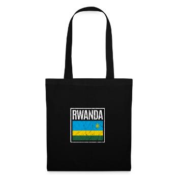 Ruanda - Stoffbeutel - Schwarz - Vorne