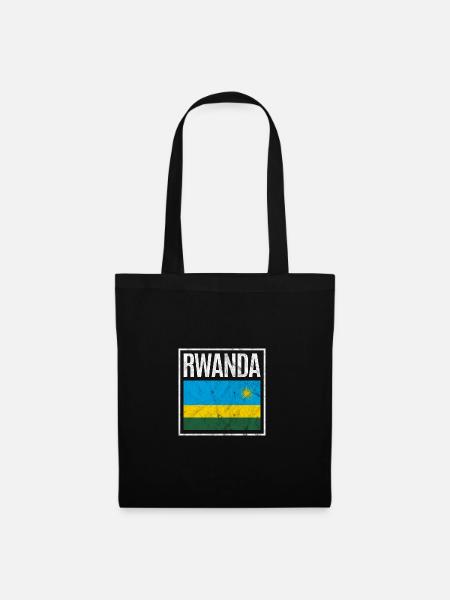 Ruanda - Stoffbeutel - Schwarz