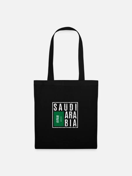 Saudi-Arabien - Stoffbeutel - Schwarz