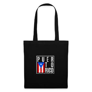 Puerto Rico - Stoffbeutel - Schwarz - Vorne