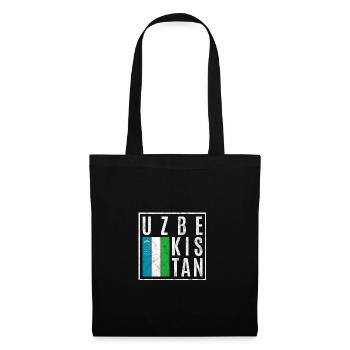 Ouzbékistan - Sac en tissu - noir - Devant