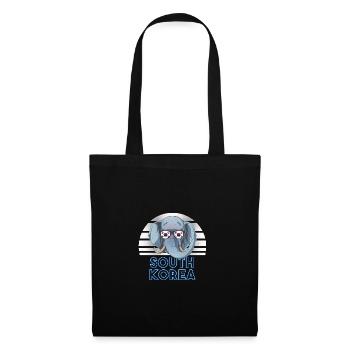Corée du Sud - Sac en tissu - noir - Devant