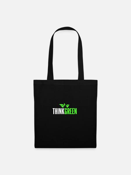 Think Green - Stoffbeutel - Schwarz