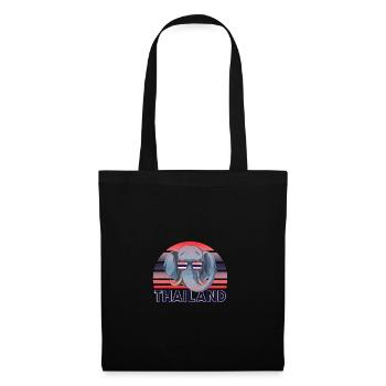 Thaïlande - Sac en tissu - noir - Devant
