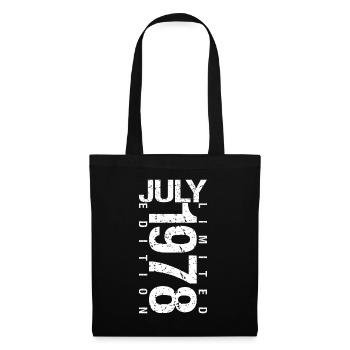 July 1978 July birthday gift July 1978 - Tote Bag - black - Front