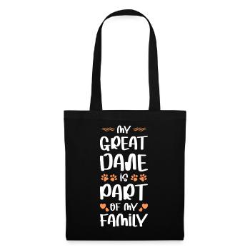 My big name belongs to the family - Tote Bag - black - Front