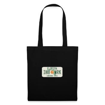 florida ih8wrk usa sunshine state i hate work - Tote Bag - black - Front