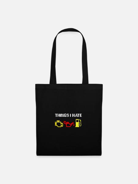 Car - Car - Things I hate - Tote Bag - black