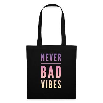Good vibes - Stoffbeutel - Schwarz - Vorne